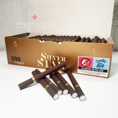 Гильзы для табака "SILVER STAR Copper Filter 8,1/15мм"